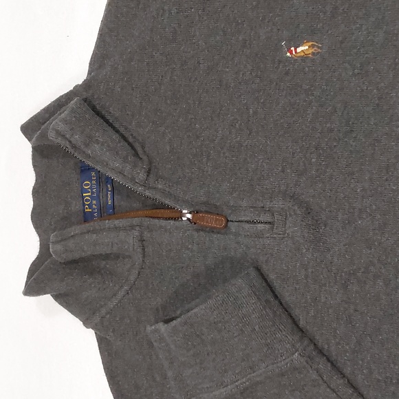 Polo Ralph Lauren Other - Men's Polo Ralph Lauren Size Large- Estate Rib Quarter Zip Pullover Gray Sweater